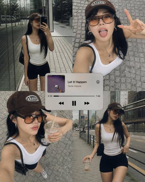 Urban Street Fashion Selfie Collage AI portrait template preview