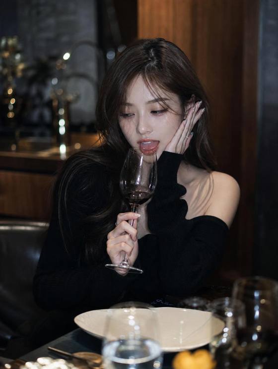Sensual Lounge Wine Portrait AI portrait template preview