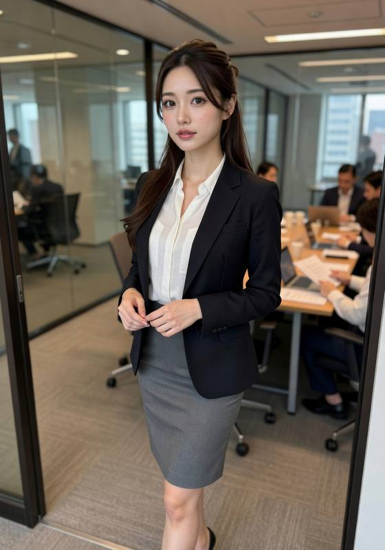 Lifestyle Office Template AI portrait template preview